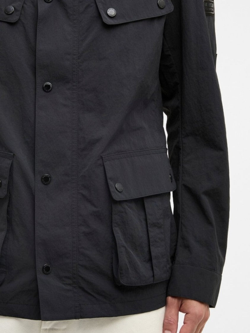 Barbour Structured Black High Collar Jacket