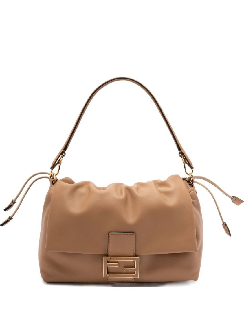 Fendi Medium Mercury Blue Nappa Leather Shoulder Bag