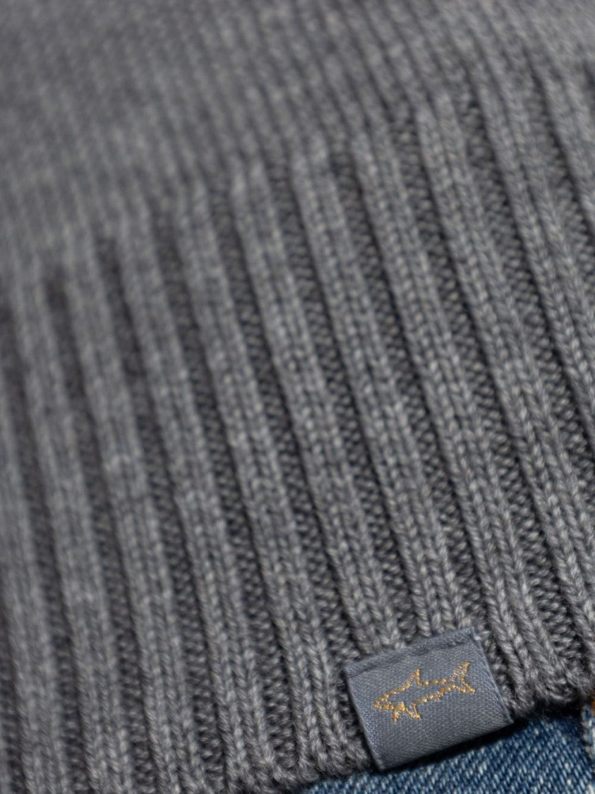 Paul & Shark Gray Turtleneck Sweater