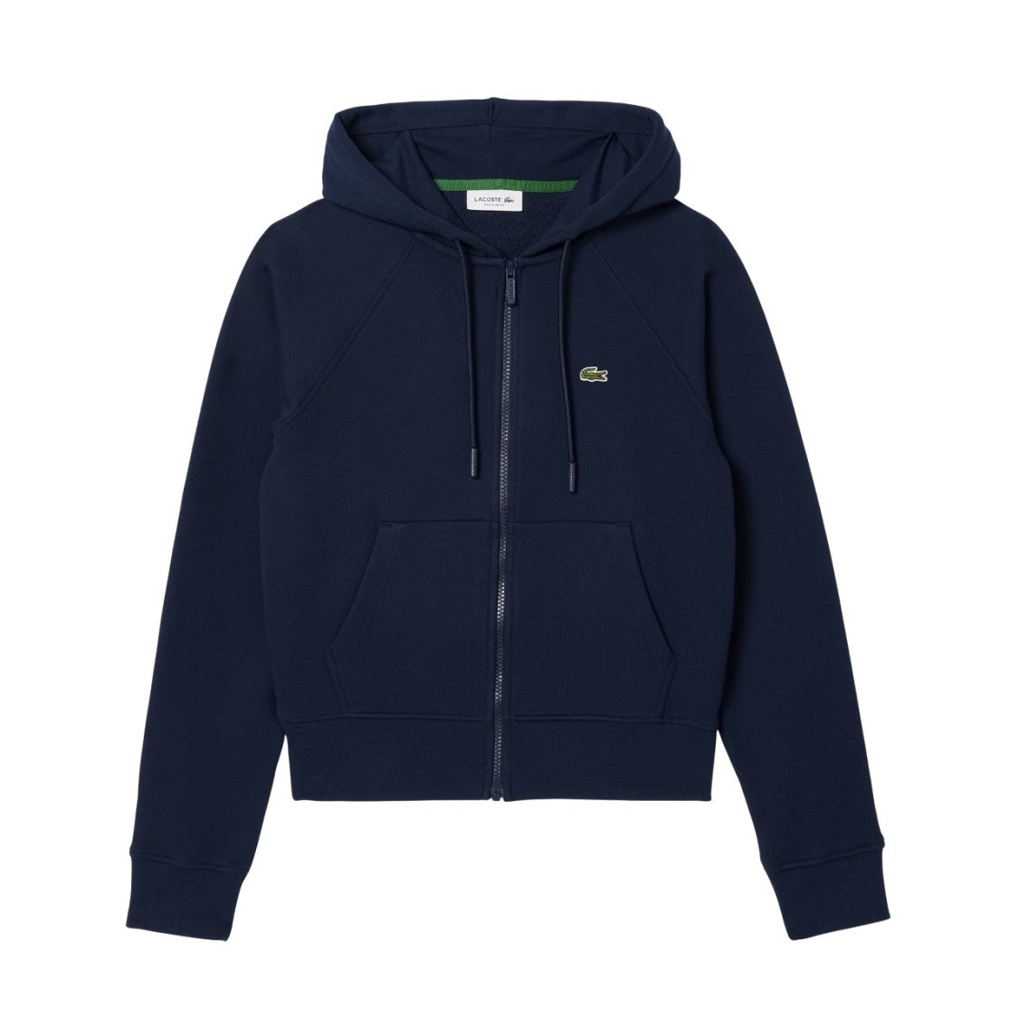 Lacoste Zip-Up Hoodie With Iconic Embroidery