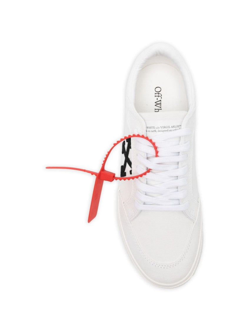 Off-White White Low-Top Arrow Logo Sneakers