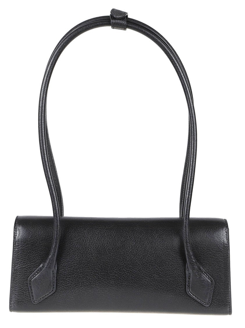 Alaïa Smooth Leather Handbag With Structured Silhouette And Flap Closure