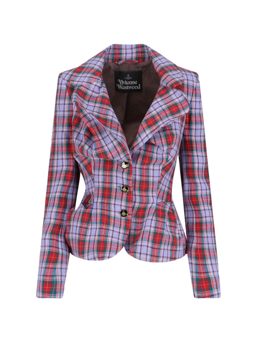 Vivienne Westwood 'Tartan' Single-Breasted Blazer – Multicolor