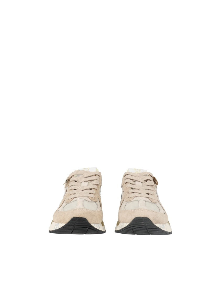 Premiata Beige Mased Low-Top Sneakers