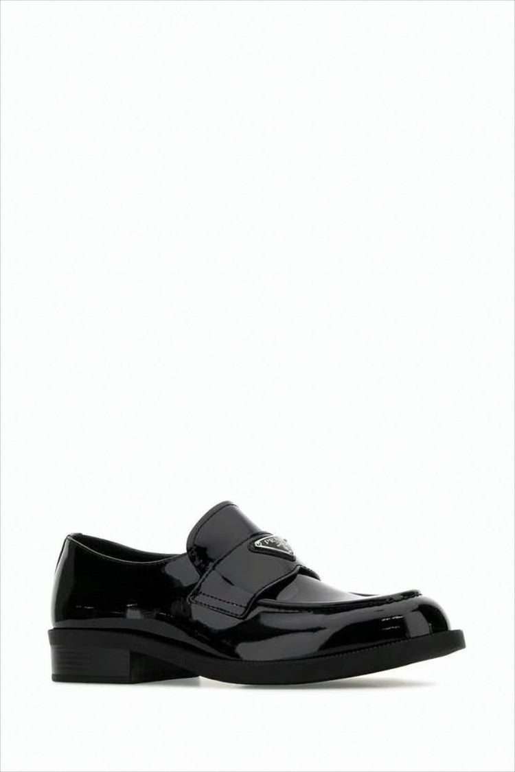 Prada Leather Loafers With Polished Finish