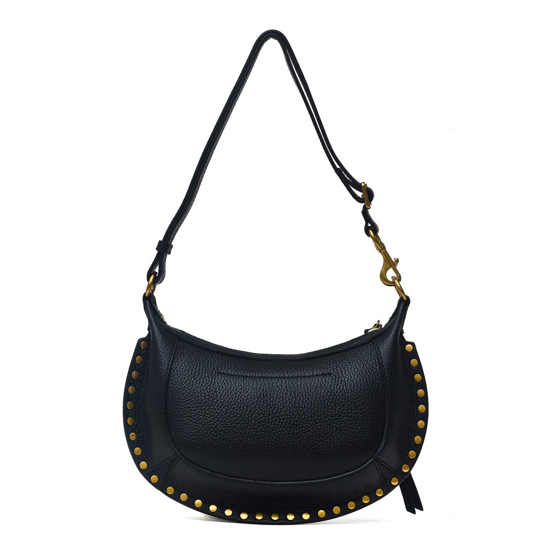 Isabel Marant Crescent-Shaped Moon Grain Leather Shoulder Bag