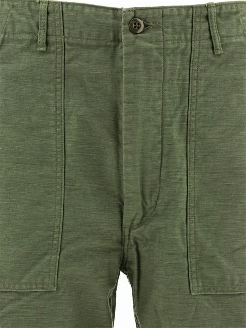 Orslow Structured Green Cotton Shorts