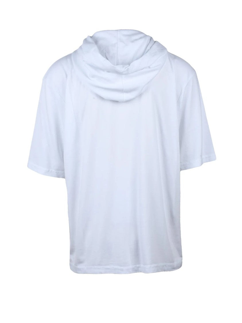 Crossley White Hooded Cotton T-Shirt