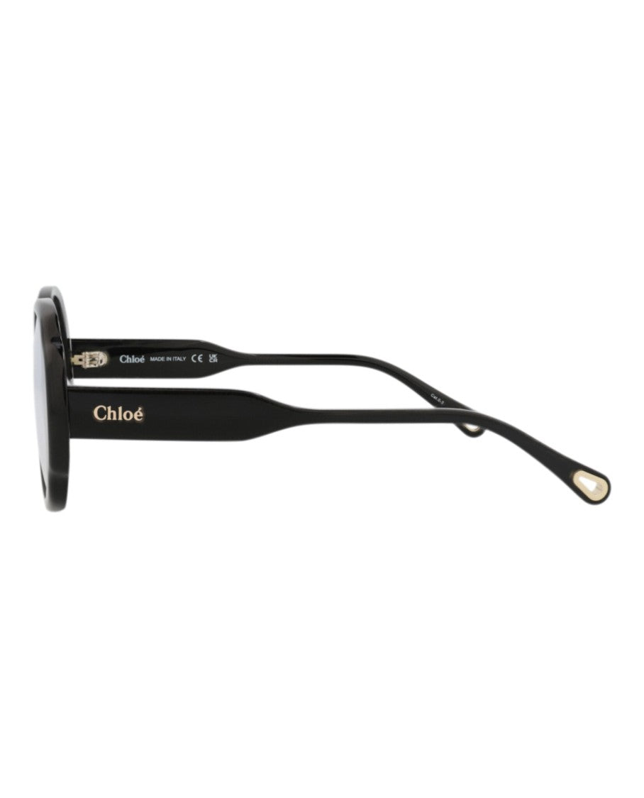 Chloé Round-Frame Recycled Acetate Sunglasses