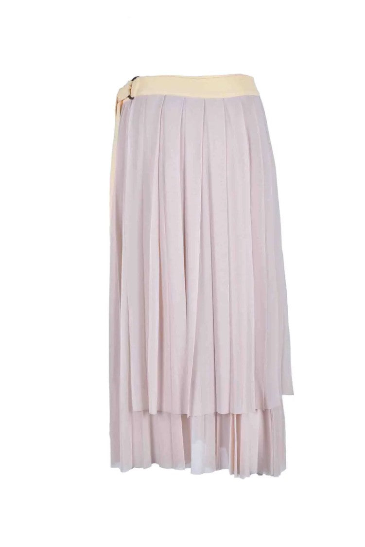 Erika Cavallini Pleated Wrap Skirt - Beige