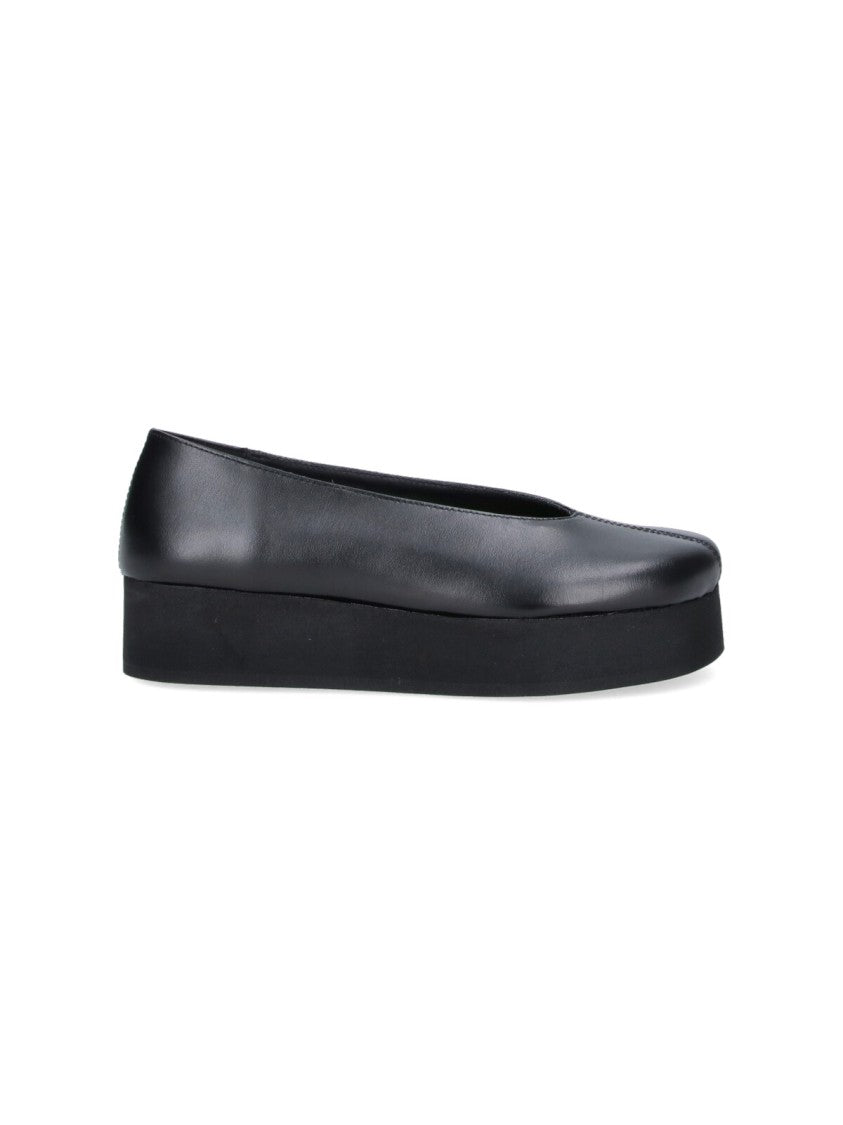 Comme Des Garçons Black Ribbon Detail Platform Sneakers