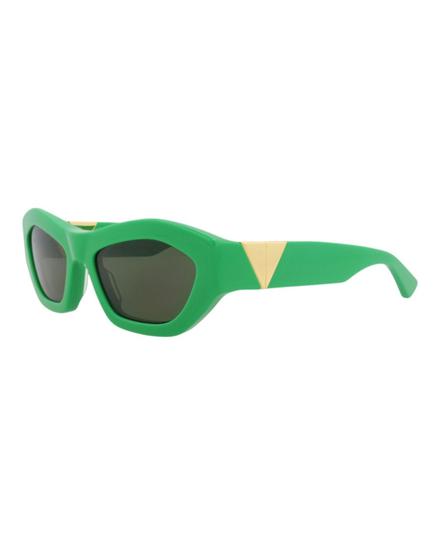 Bottega Veneta Round-Frame Recycled Acetate Sunglasses