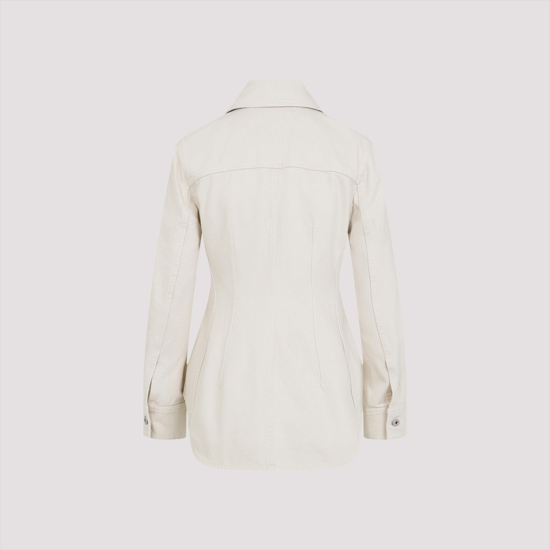 Bottega Veneta Tailored Cotton Jacket With Classic Collar