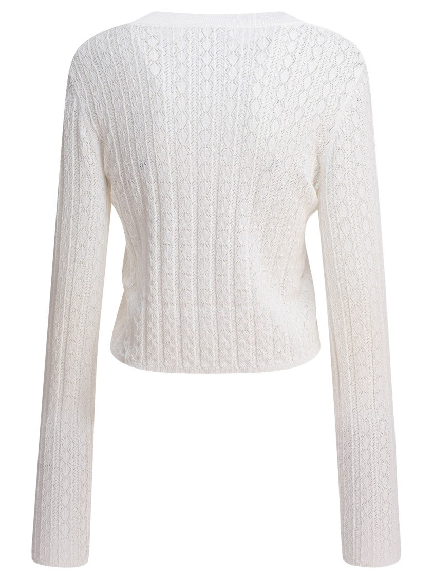 Loulou Studio Cable Knit White Knitwear