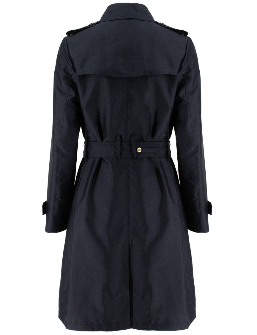 Moorer Navy Blue Trench Coat