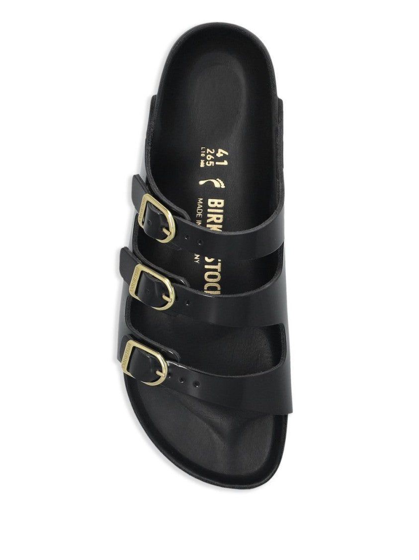 Birkenstock Black Slip-On Sandal With Adjustable Buckle Straps