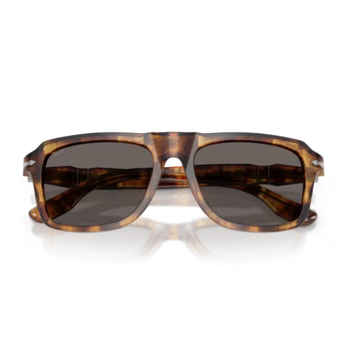 Persol Havana Po8002s Acetate Milky Sunglasses