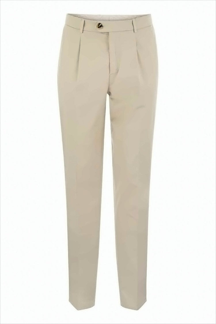 Brunello Cucinelli Tailored Straight Pants With Subtle Pleats