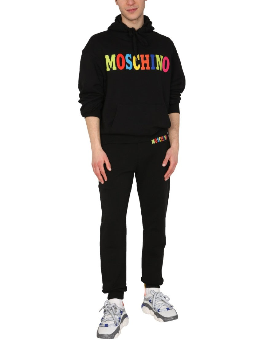 Moschino Multicolor Logo Jogging Pants
