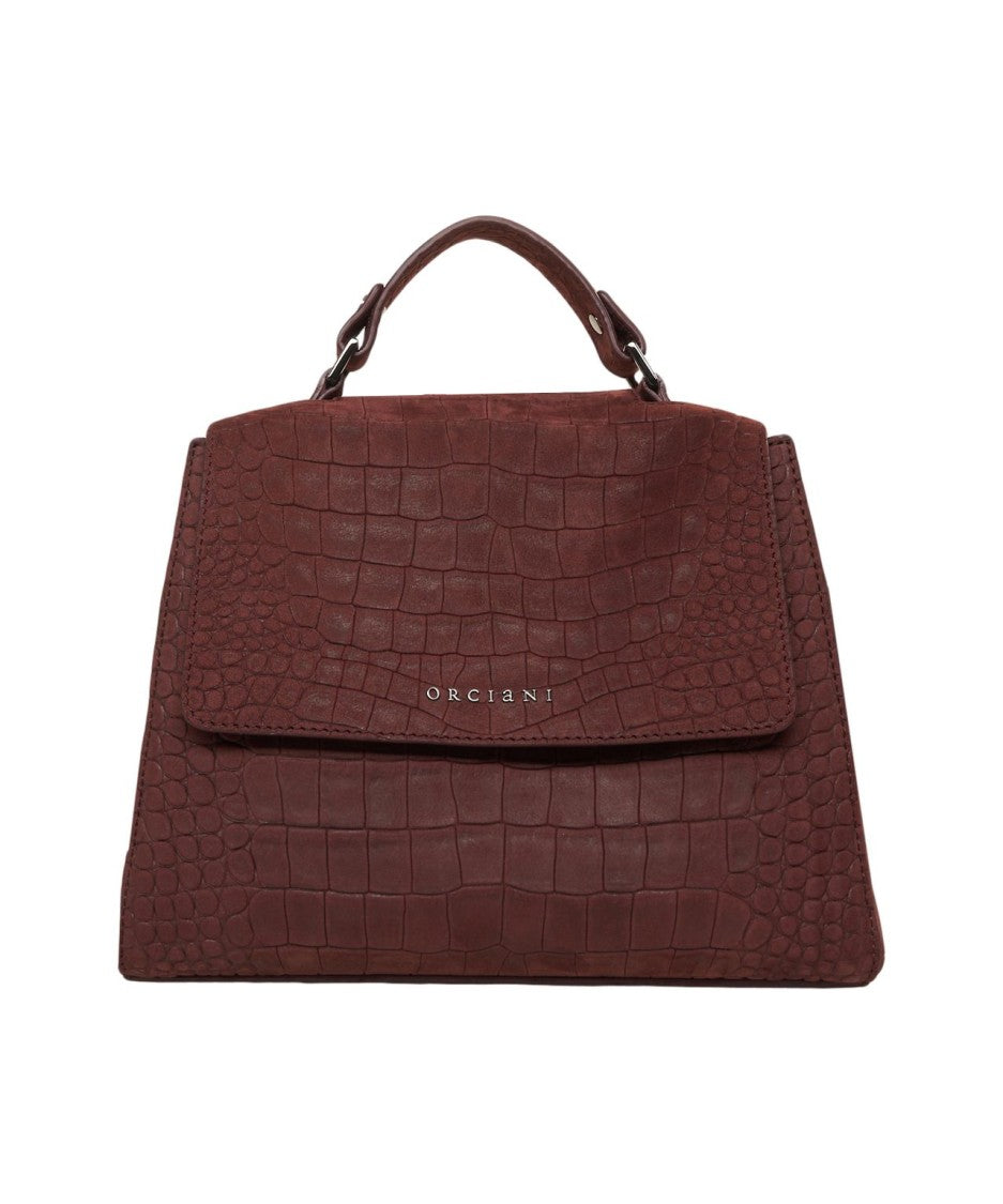 Orciani Crocodile-Effect Leather Tote