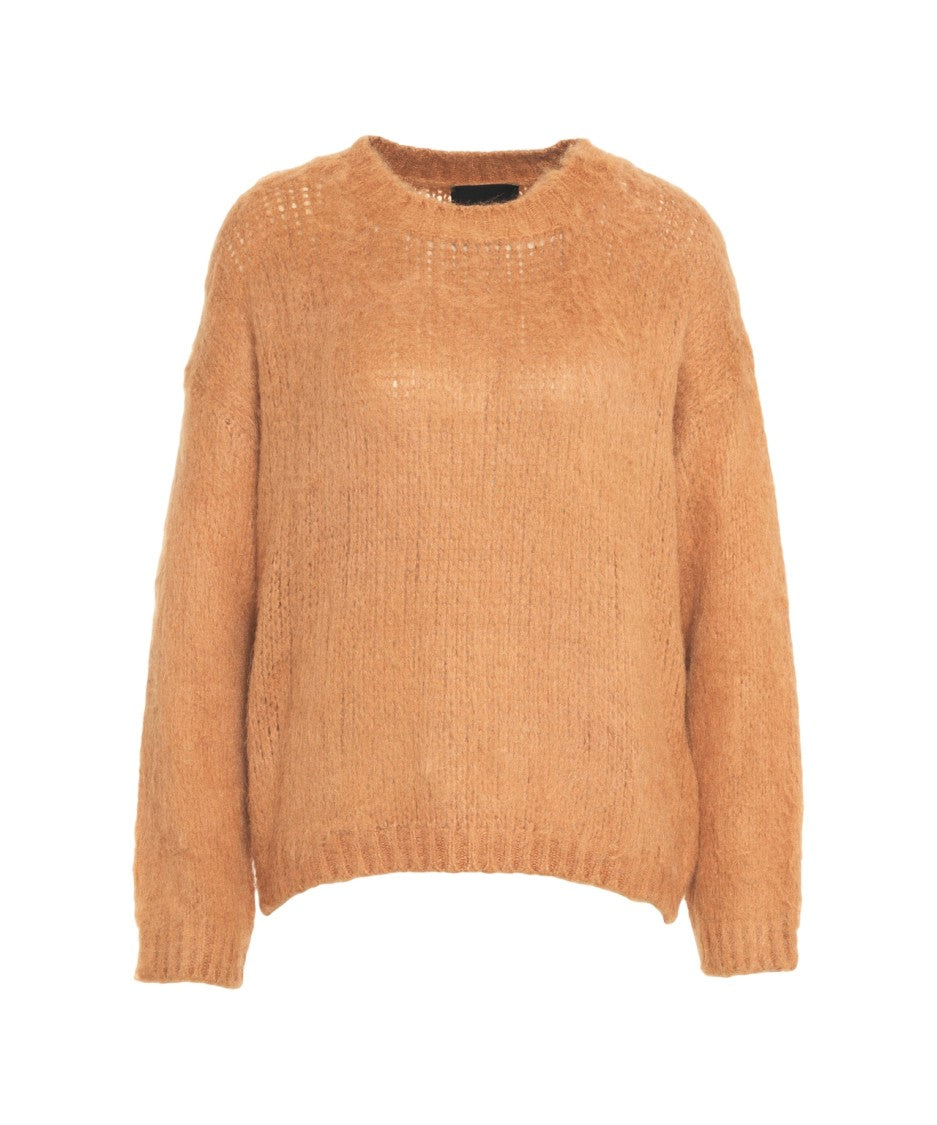 Roberto Collina Relaxed Fit Alpaca Sweater With Ribbed Cuffs