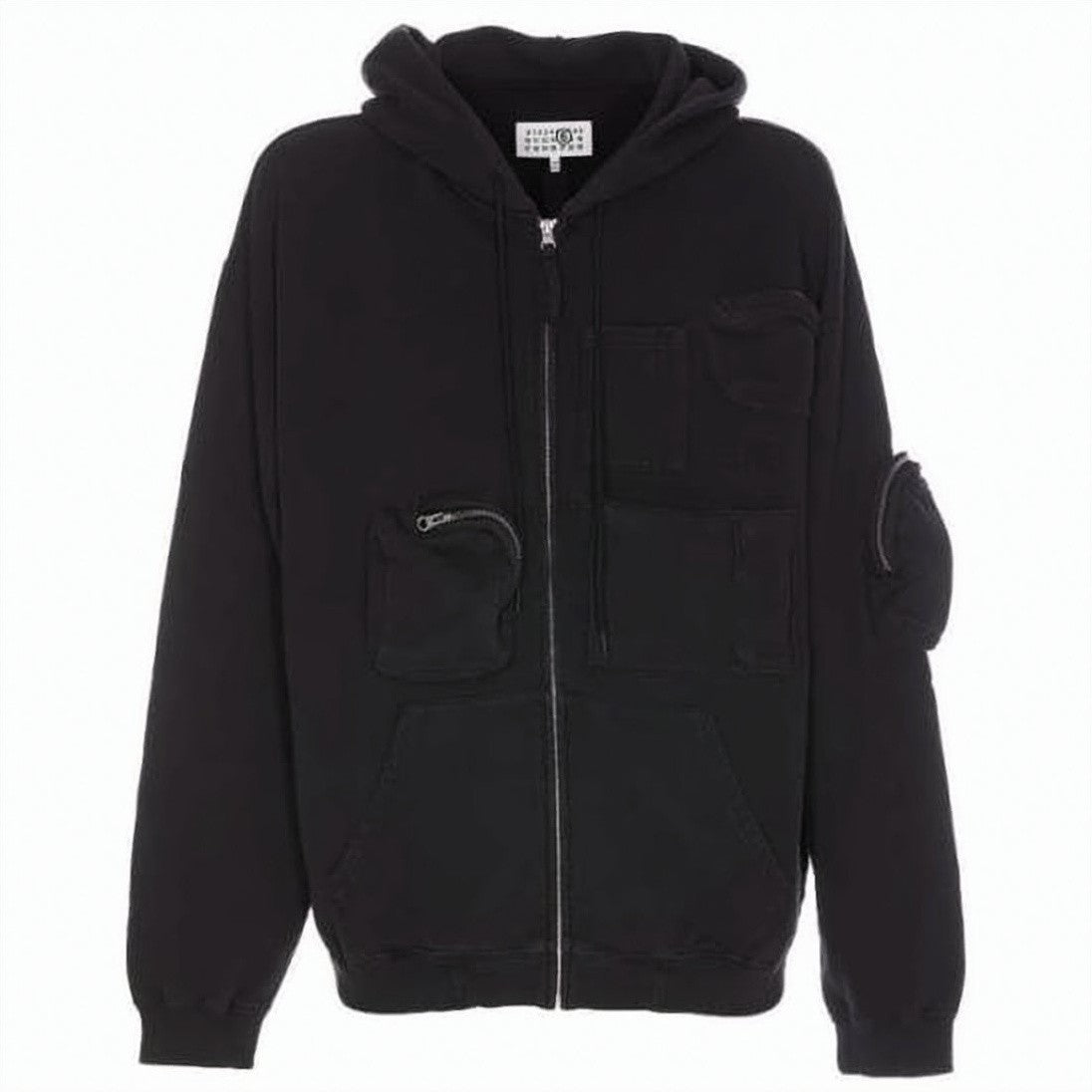 Mm6 By Maison Margiela Relaxed Fit Cotton Bomber Jacket With Functional Pockets