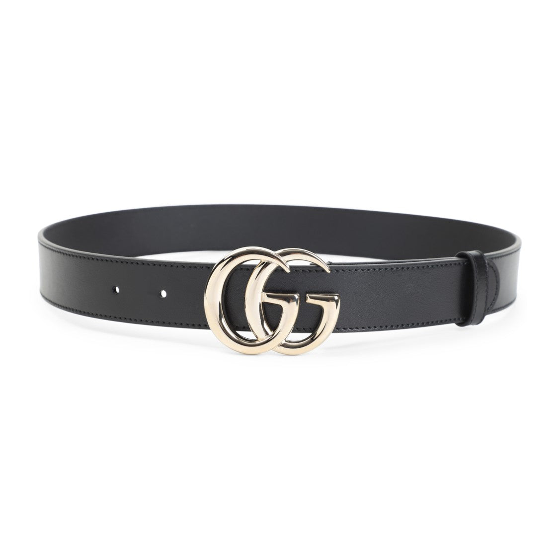 Gucci Calf Leather Belt With Polished Double-G Buckle