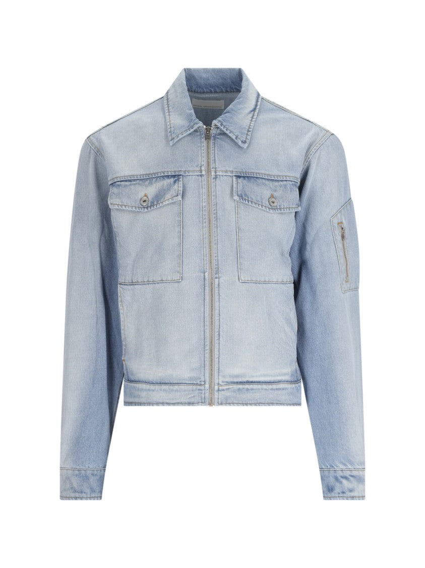 Random Identities Denim Light Blue Cotton Jacket