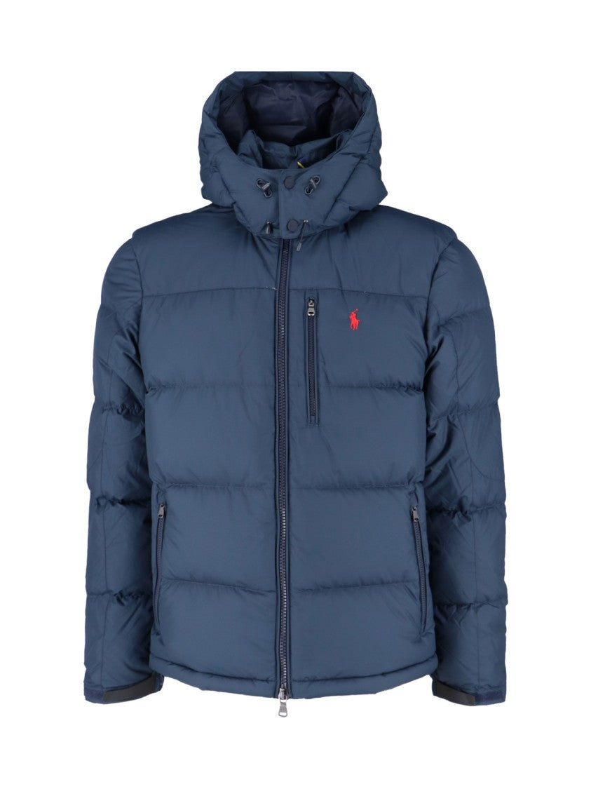 Polo Ralph Lauren Gorham Down Jacket In Navy Blue Fabric