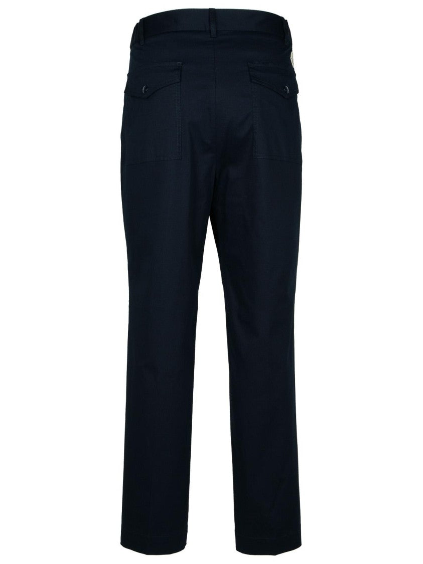 Moncler Navy Cotton Trousers