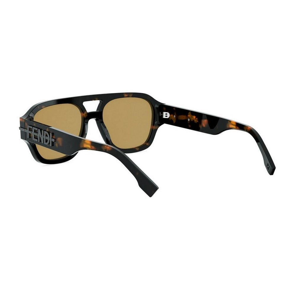 Fendi Graphy Aviator Sunglasses With Tortoiseshell Acetate Frame