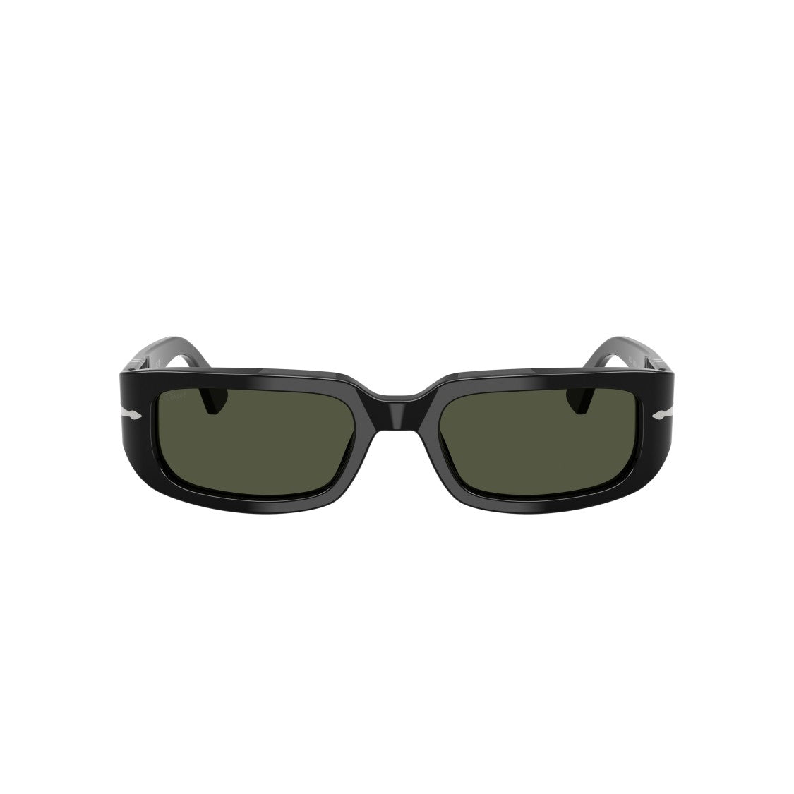 Persol 0Po3385s Rectangular Acetate Sunglasses With Silver Arrow Detail