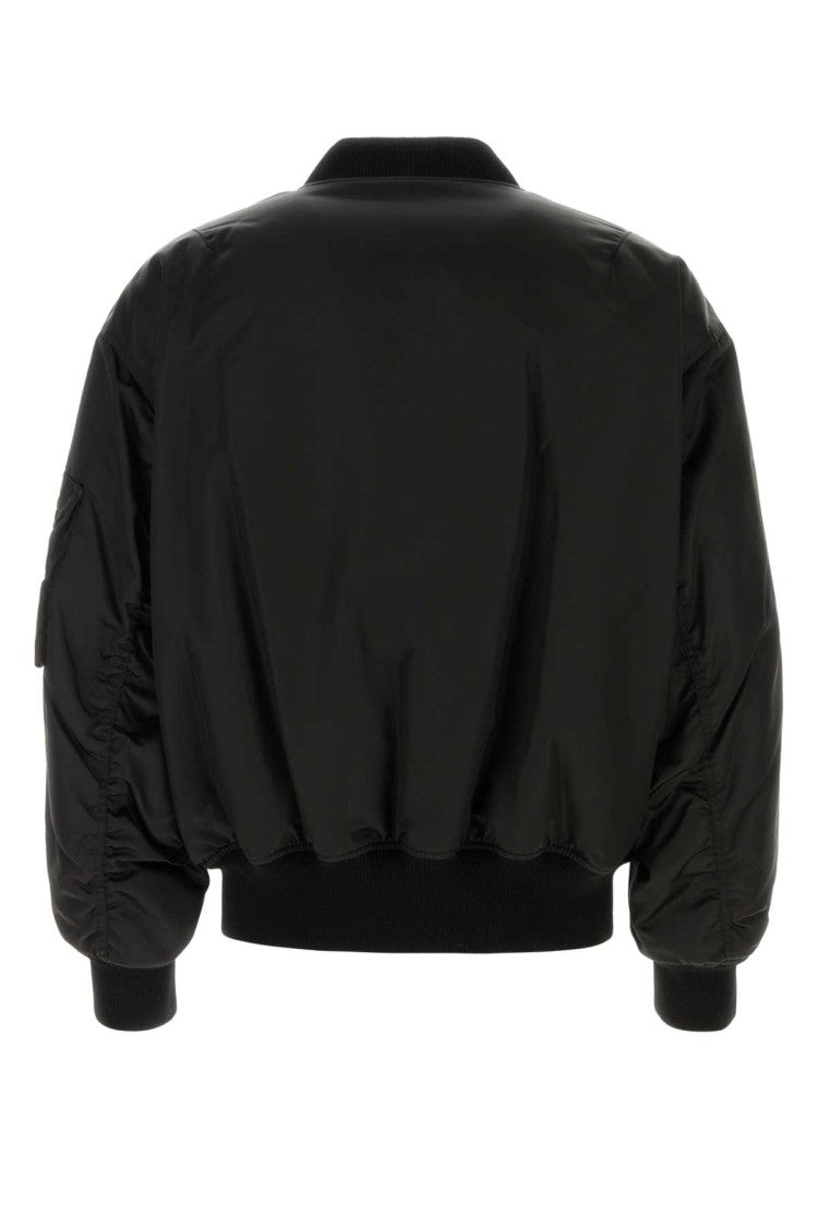 Saint Laurent Black Nylon Bomber Jacket
