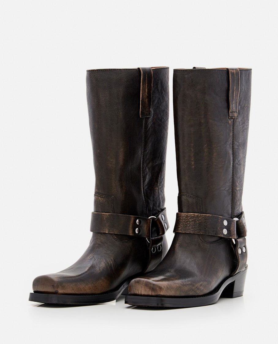 Paris Texas Roxy Brushed Boots Heel 45