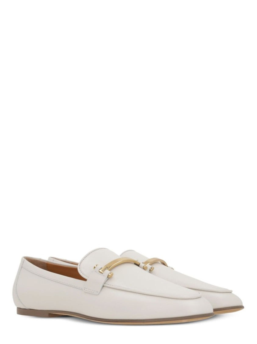 Tod's Leather Moccasins With Pointed Toe