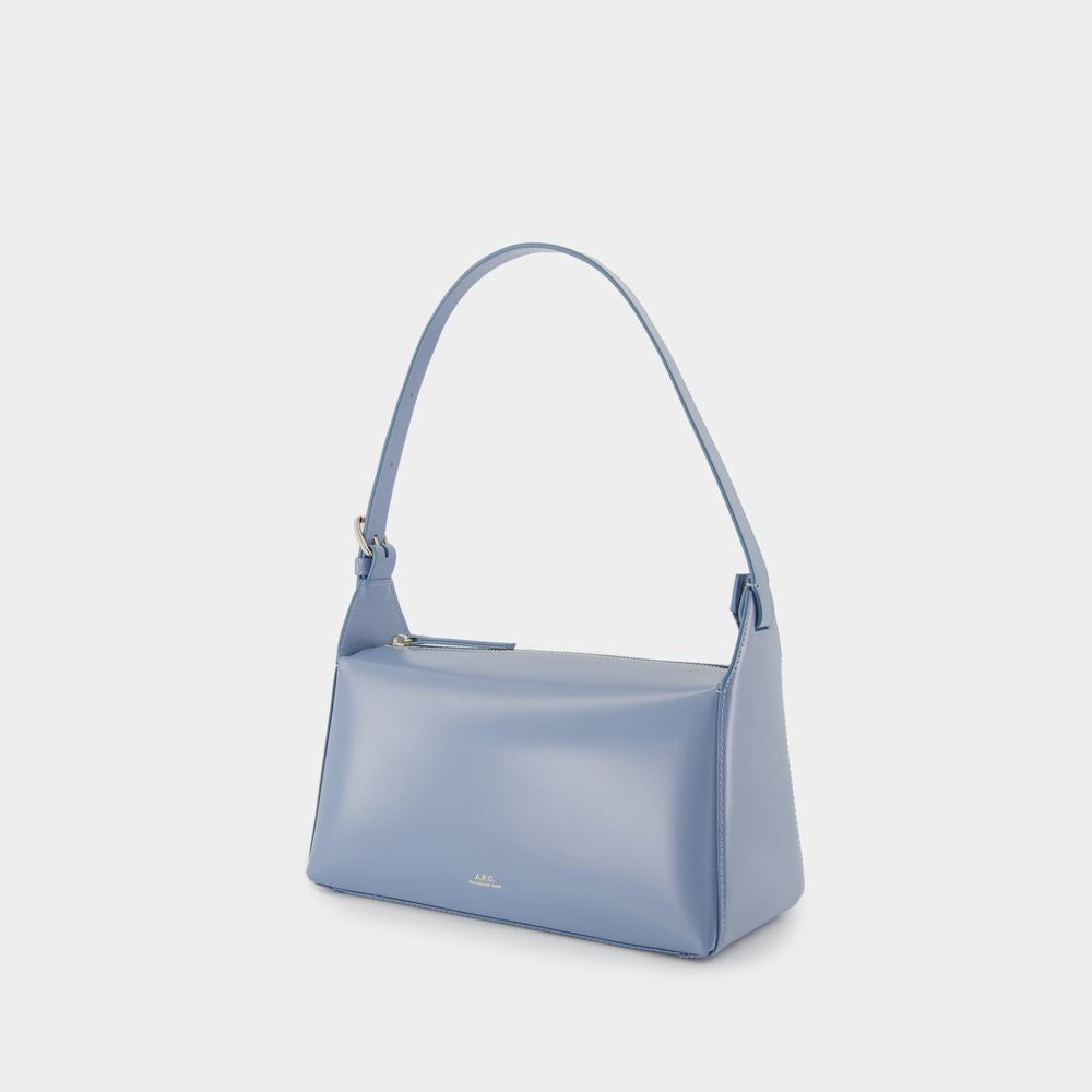 A.P.C. Virginie Shoulder Bag - Leather - Blue