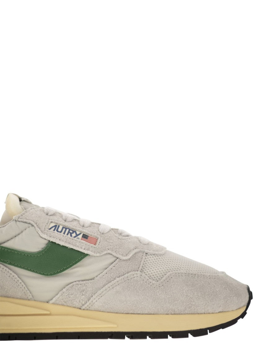 Autry Reelwind - Suede And Technical Textile Trainer