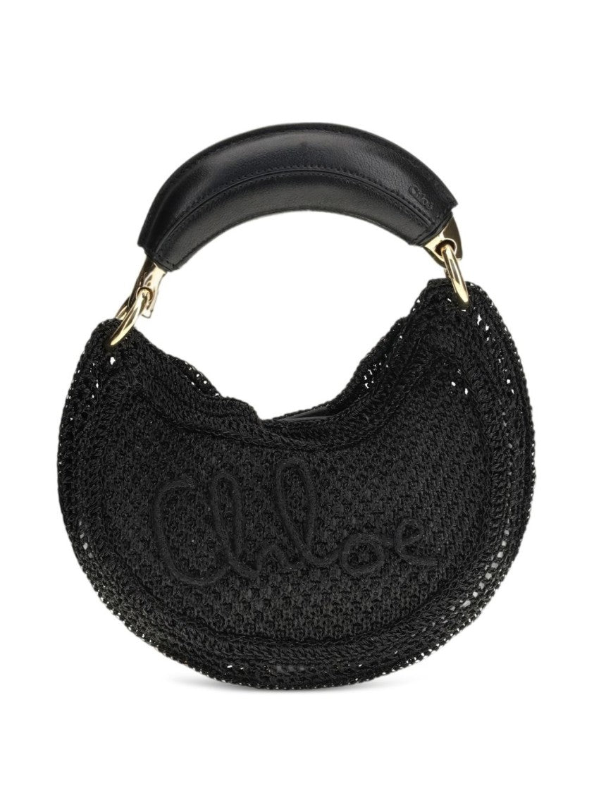 Chloé Crescent-Shaped Handbag With Textured Surface