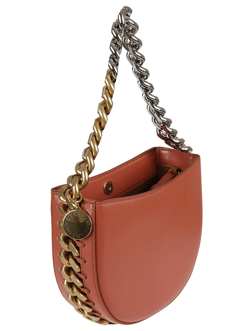 Stella Mccartney Half-Moon Shape Bag With Bold Chain Strap