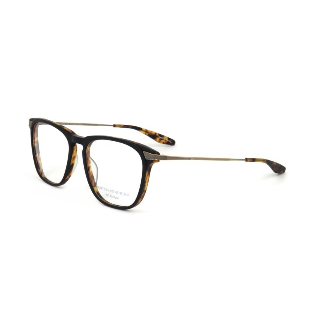 Barton Perreira Bp5274 541Hr Rectangular Tortoiseshell Eyeglasses With Metallic Temples