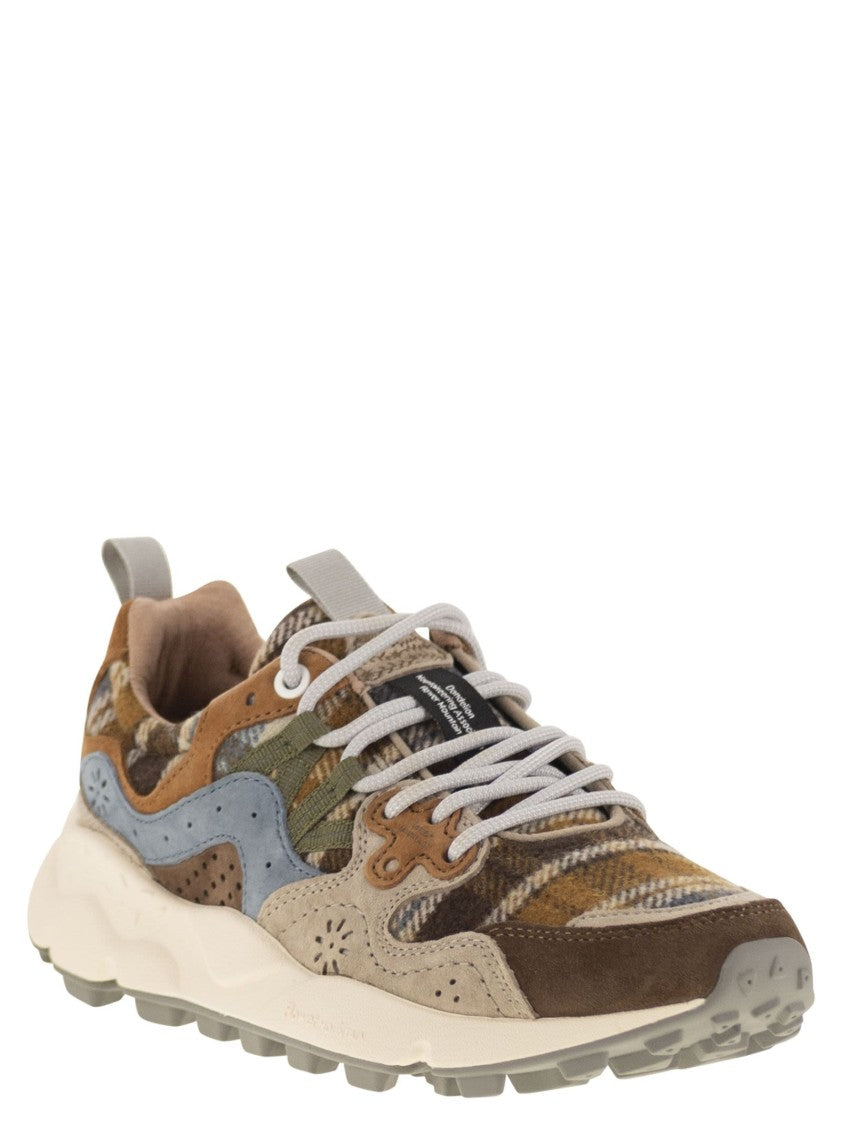 Flower Mountain Yamano 3 - Suede And Wool Sneakers