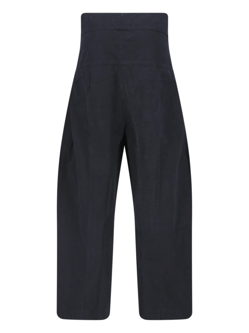 Matteau Wide-Leg Cropped Trousers With Self-Tie Belt