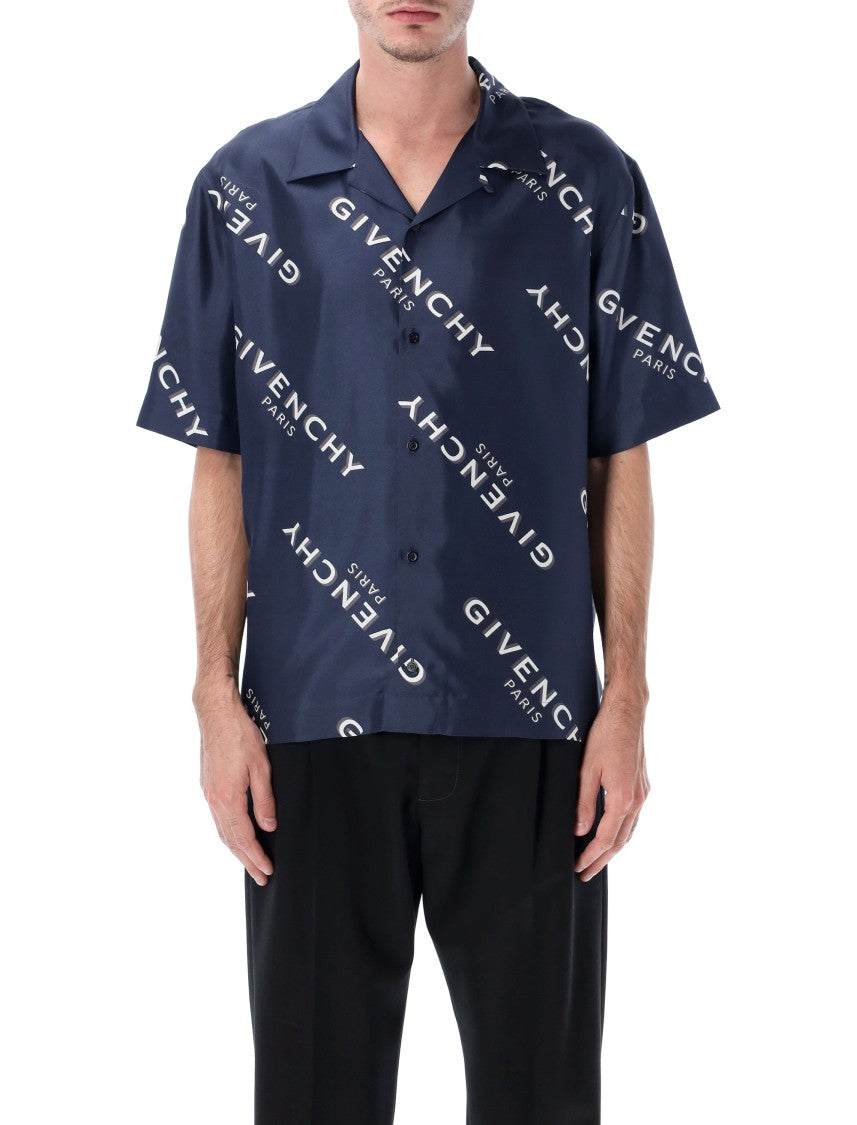 Givenchy Silk Twill Shirt With Shadow Print