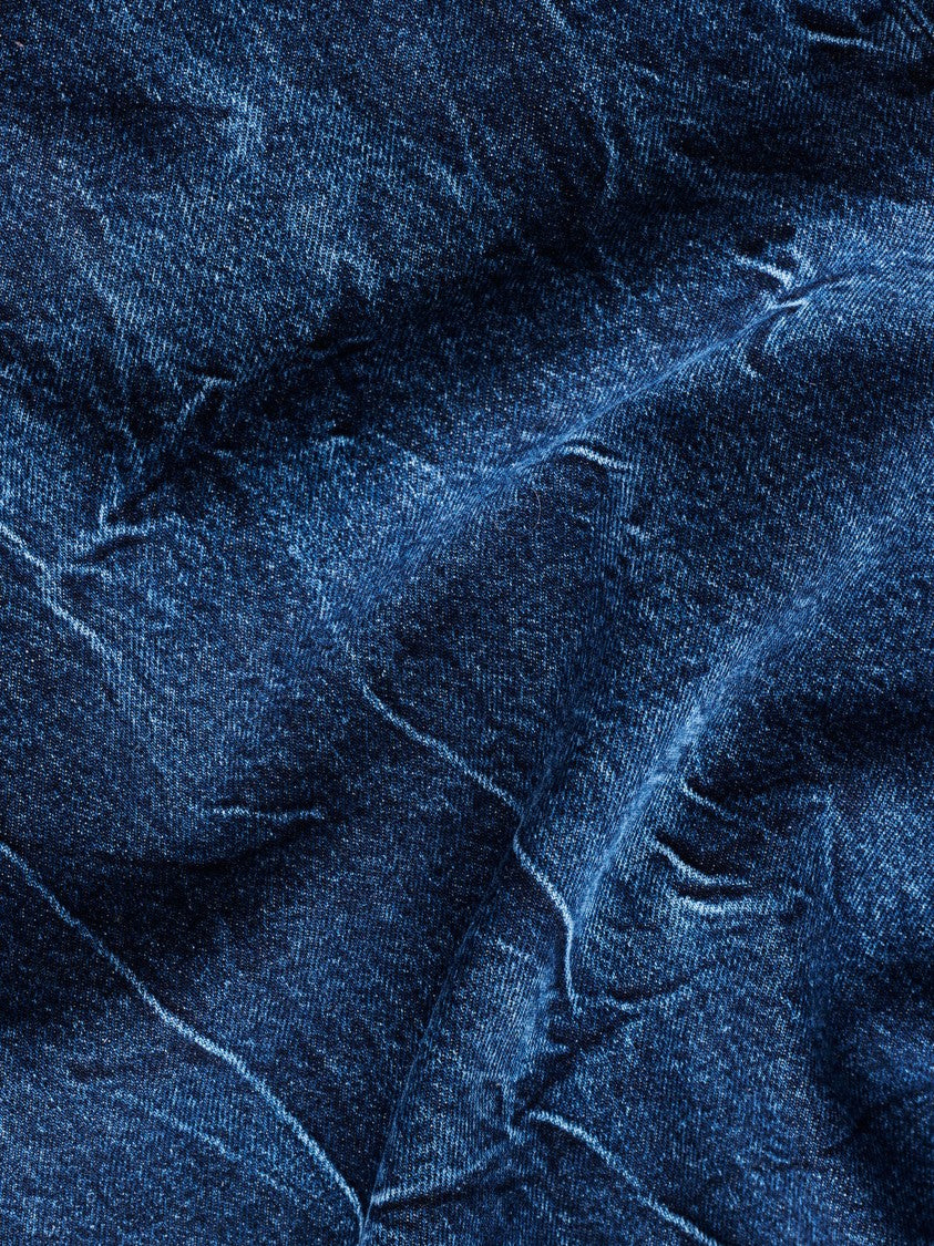 Ganni Shirt-Style Dress With Crinkled Texture