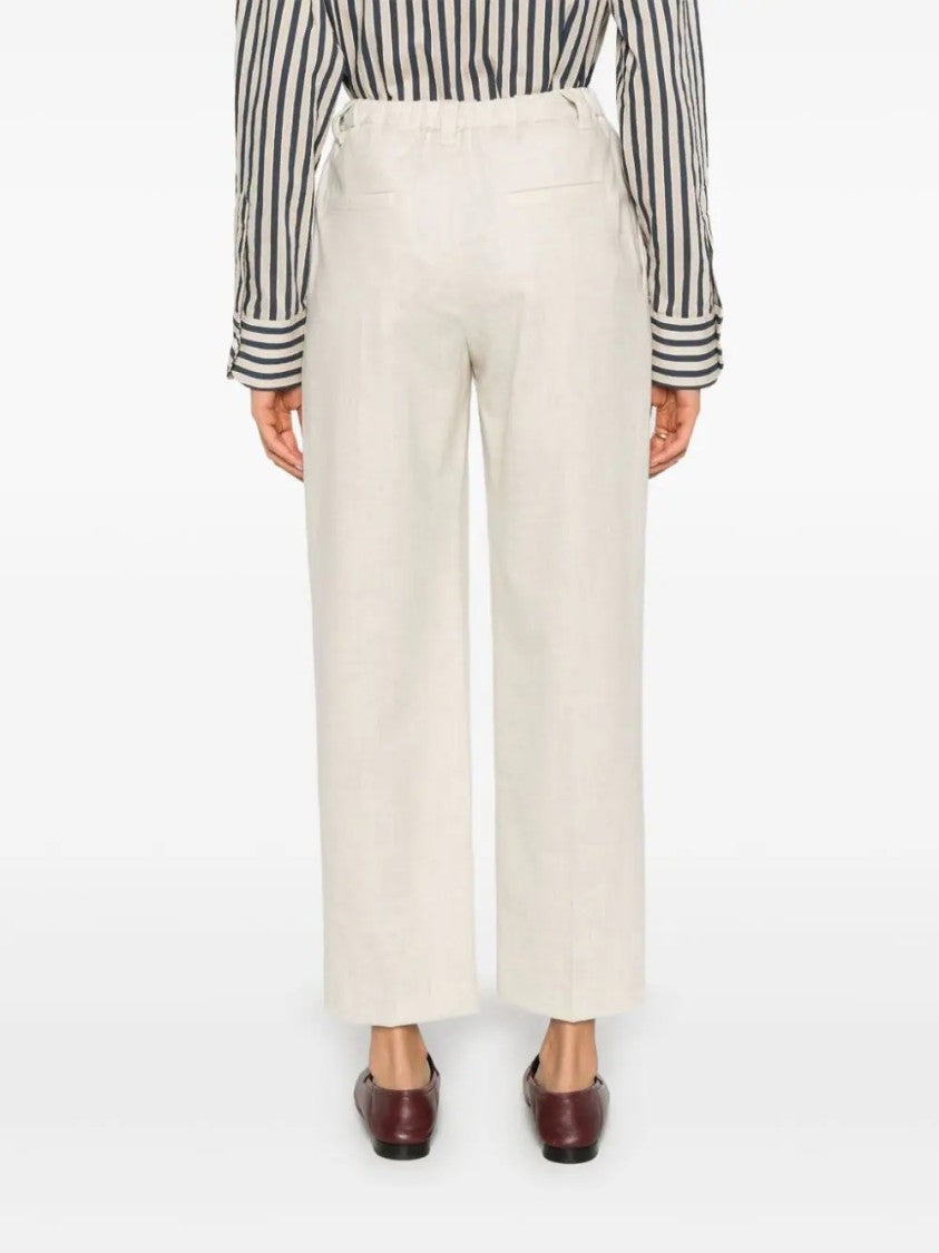 Brunello Cucinelli Tailored High-Waisted Trousers With Straight Leg