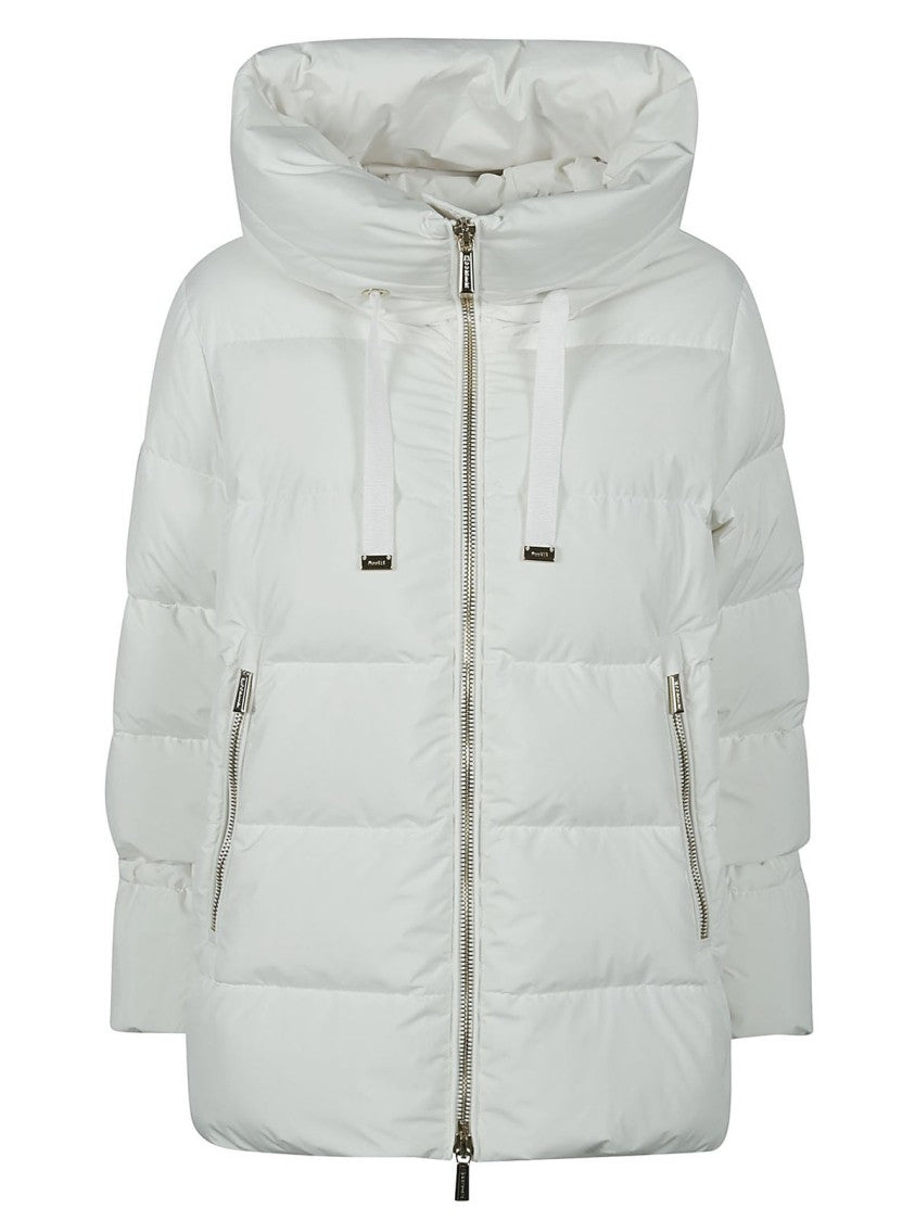 Moorer Padded Jacket With Structured Collar