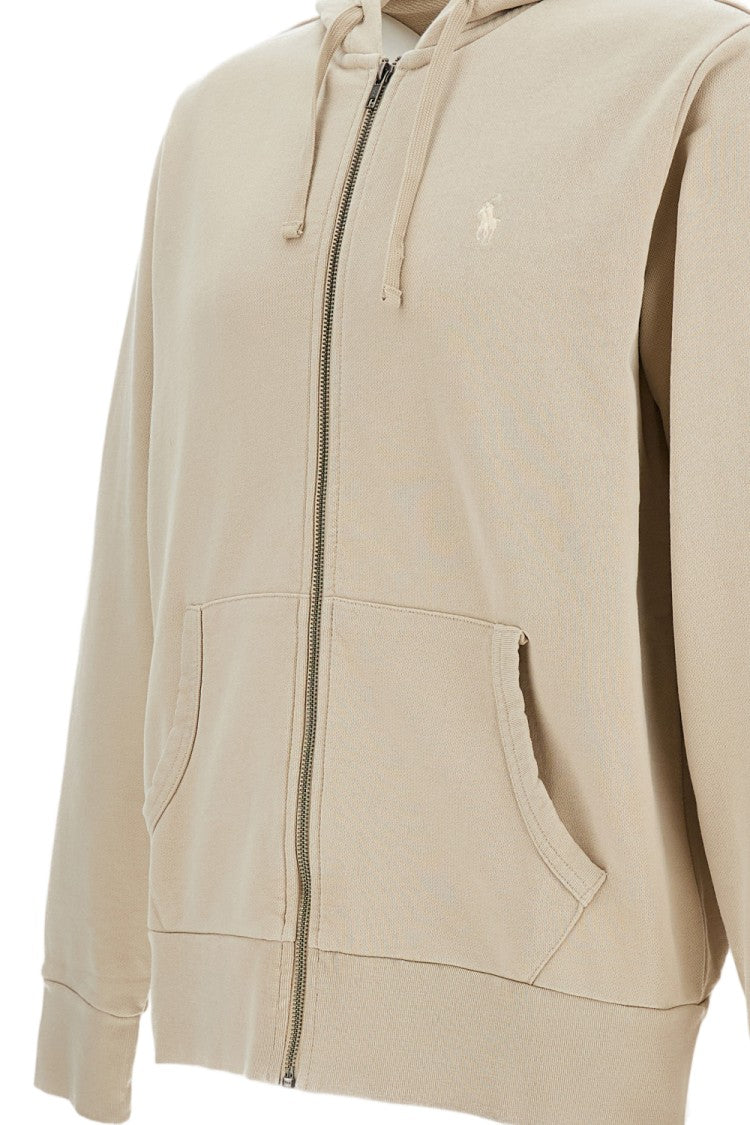 Polo Ralph Lauren Cotton Zip Hoodie With Front Kangaroo Pockets