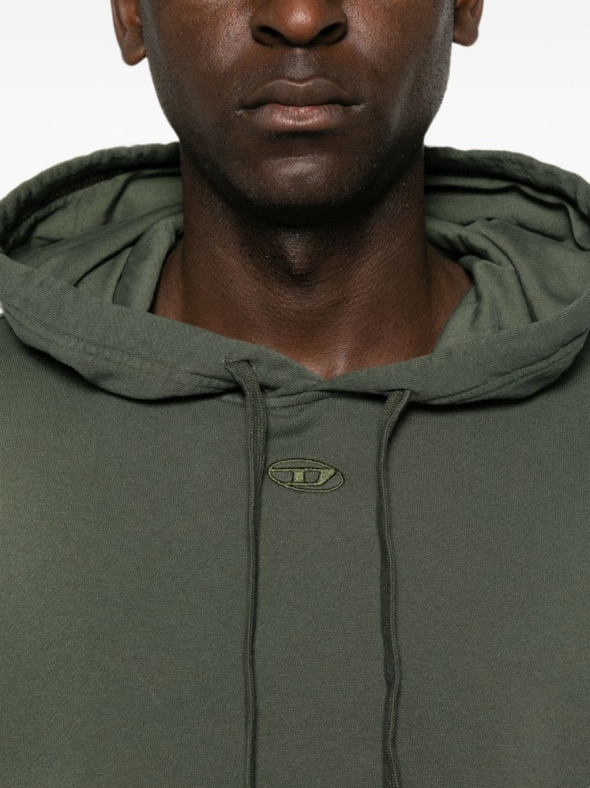 Diesel Relaxed-Fit Cropped Hoodie