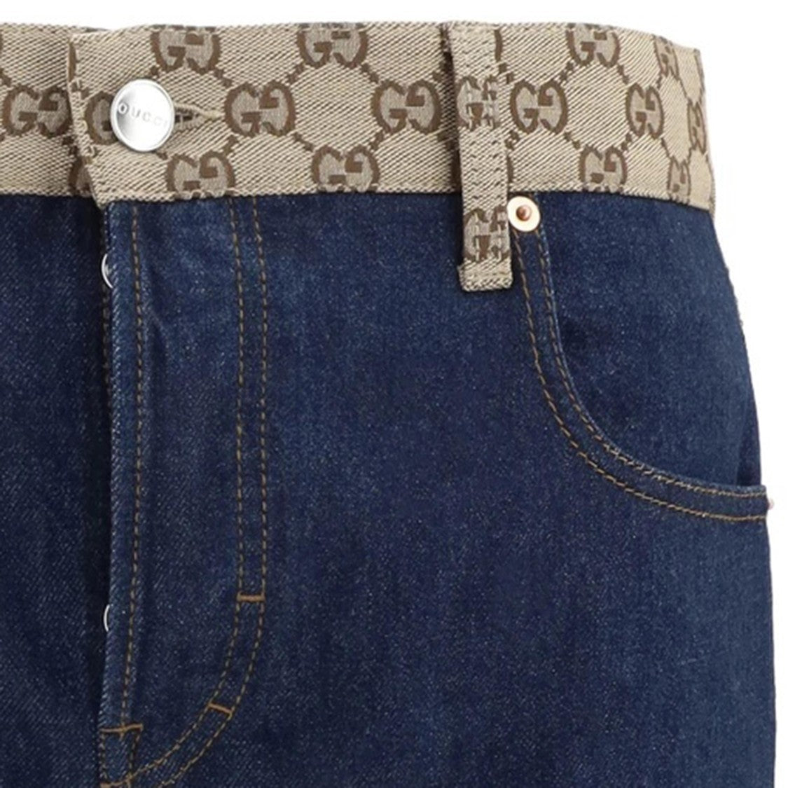 Gucci Tapered Pants With Distinctive Logo Waistband