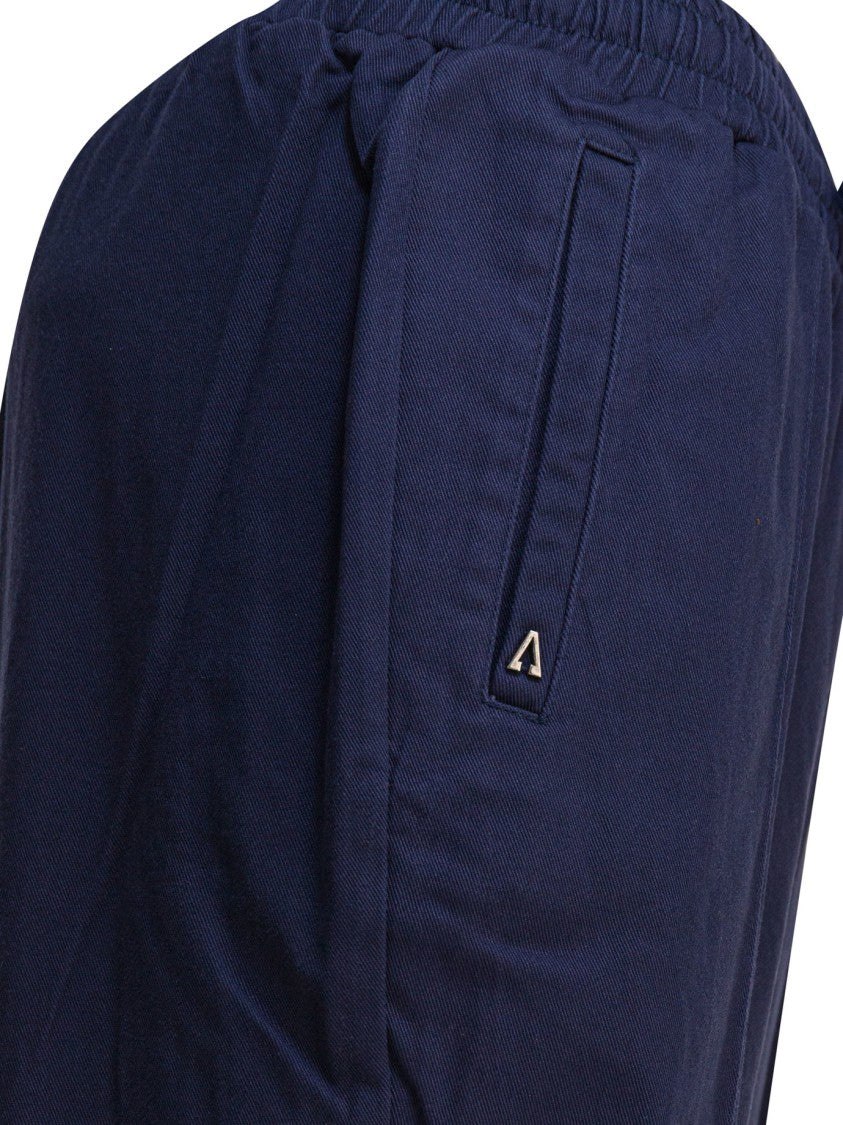 Altum Relaxed Fit Blue Trousers With Elastic Waistband